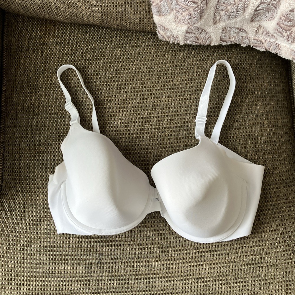 Warner's All You Need 01356 Underwire Contour Bra 38C‎ White Smooth Sides